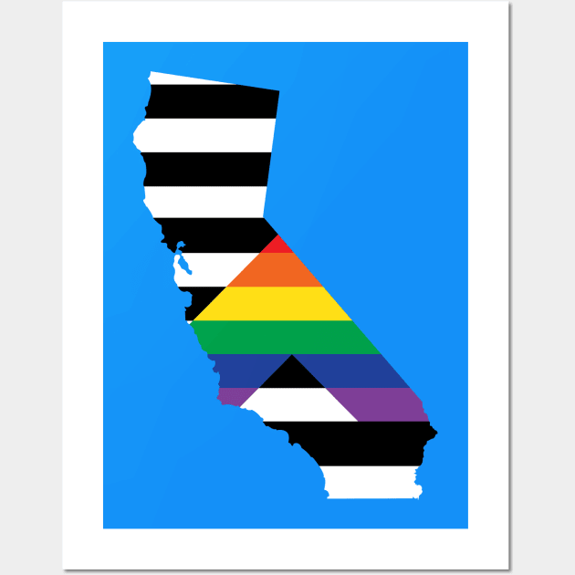 California Straight Ally Pride Wall Art by littleSamantics